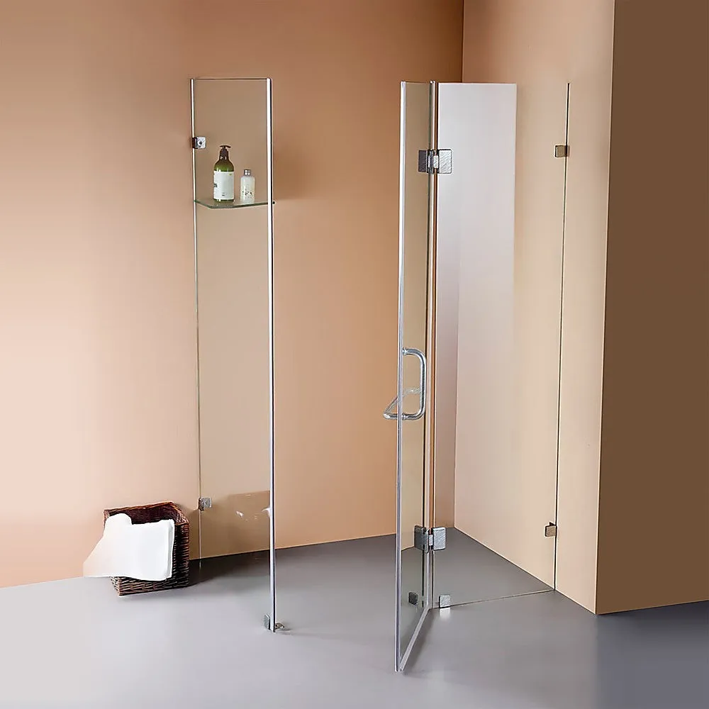1000 x 900mm Frameless 10mm Glass Shower Screen | By Della Francesca