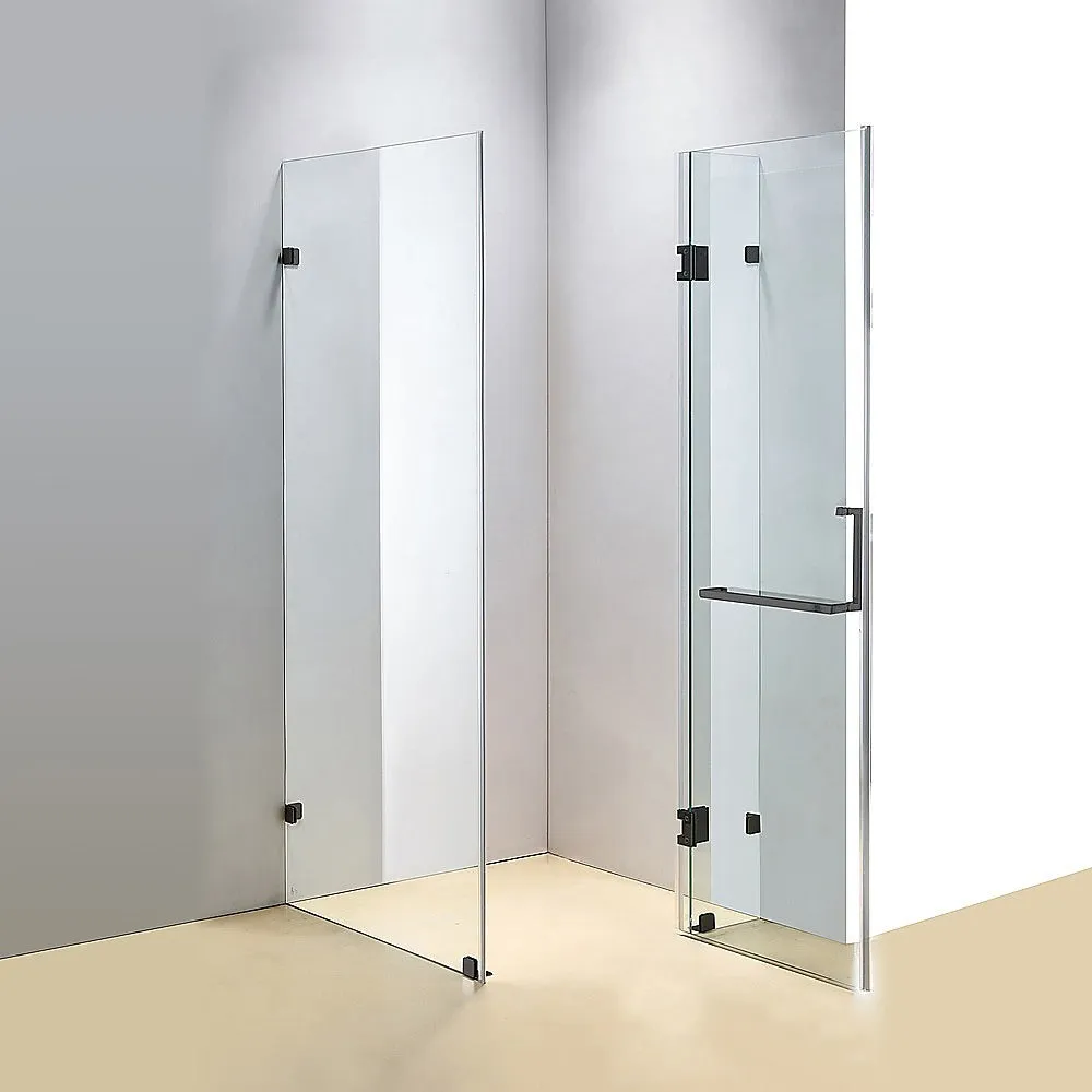 1100 x 800mm Frameless 10mm Glass Shower Screen | Della Francesca Design