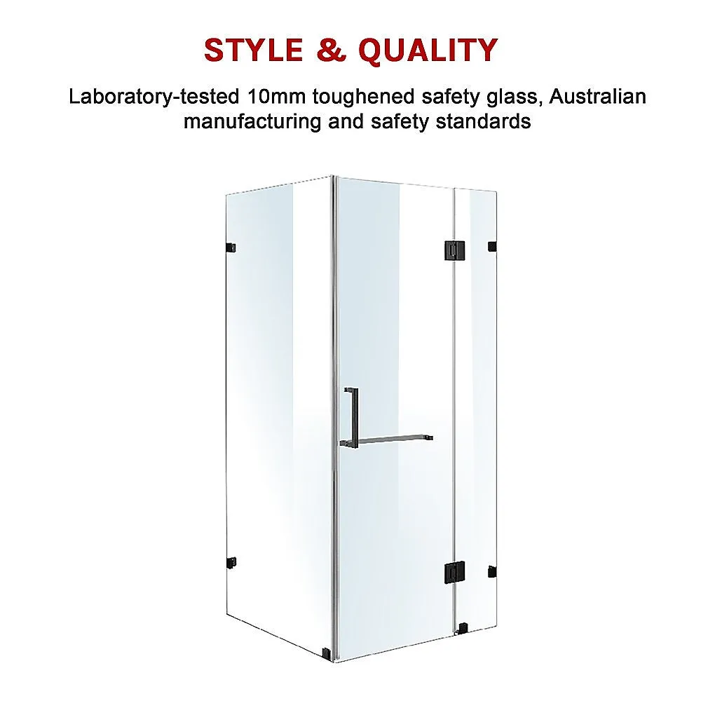 1100 x 800mm Frameless 10mm Glass Shower Screen | Della Francesca Design