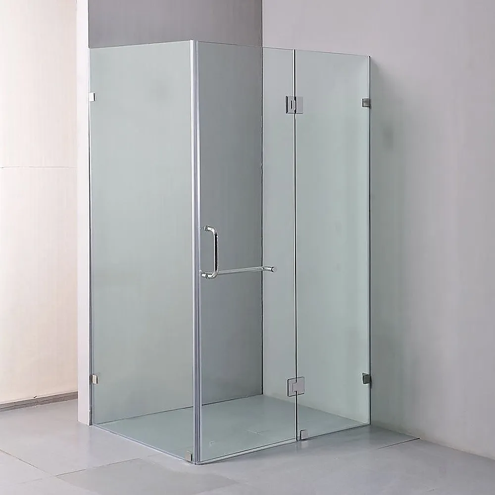 1100x900mm Frameless 10mm Glass Shower Screen | Della Francesca