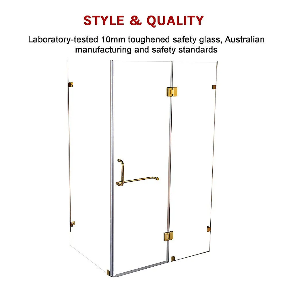 1200 x 900mm Frameless 10mm Glass Shower Screen | Della Francesca Design