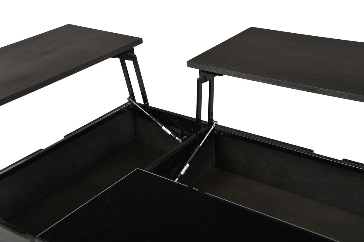 Bruno - Wooden Table With Tempered Glass Top And Drawer by Couch.com