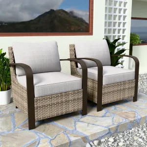 Coastal Vista Patio Chair with Cushions, Contains 2 Chairs