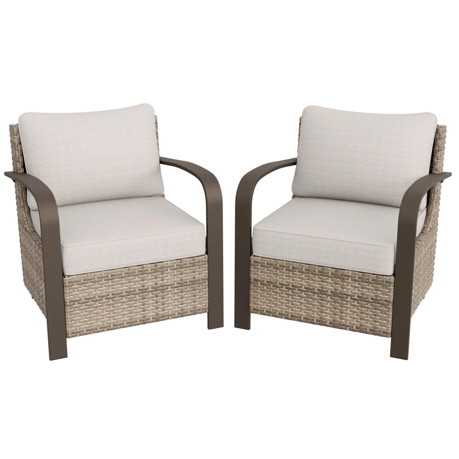 Coastal Vista Patio Chair with Cushions, Contains 2 Chairs