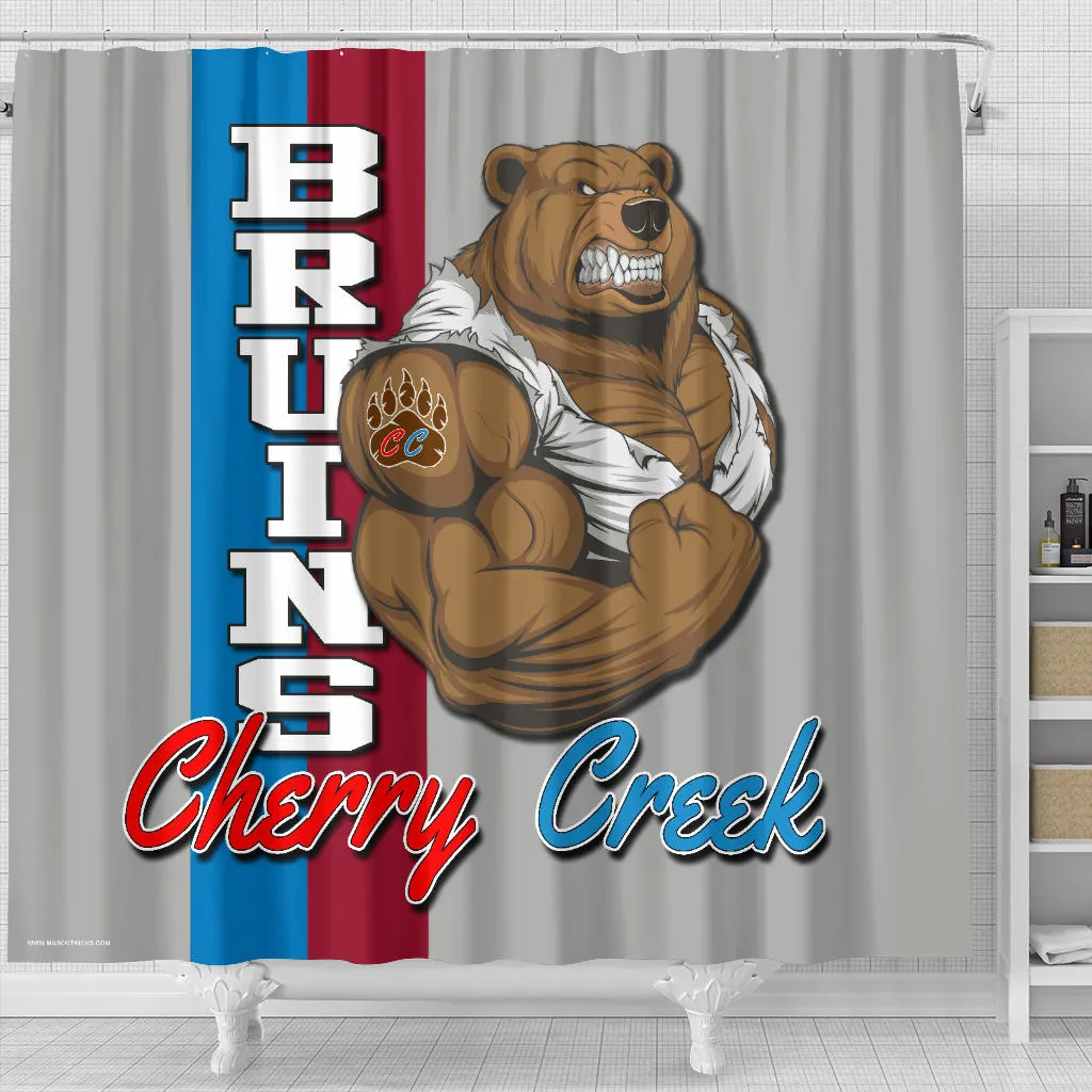 CUSTOMIZE IT-Mascot Shower Curtain -01A_Grey