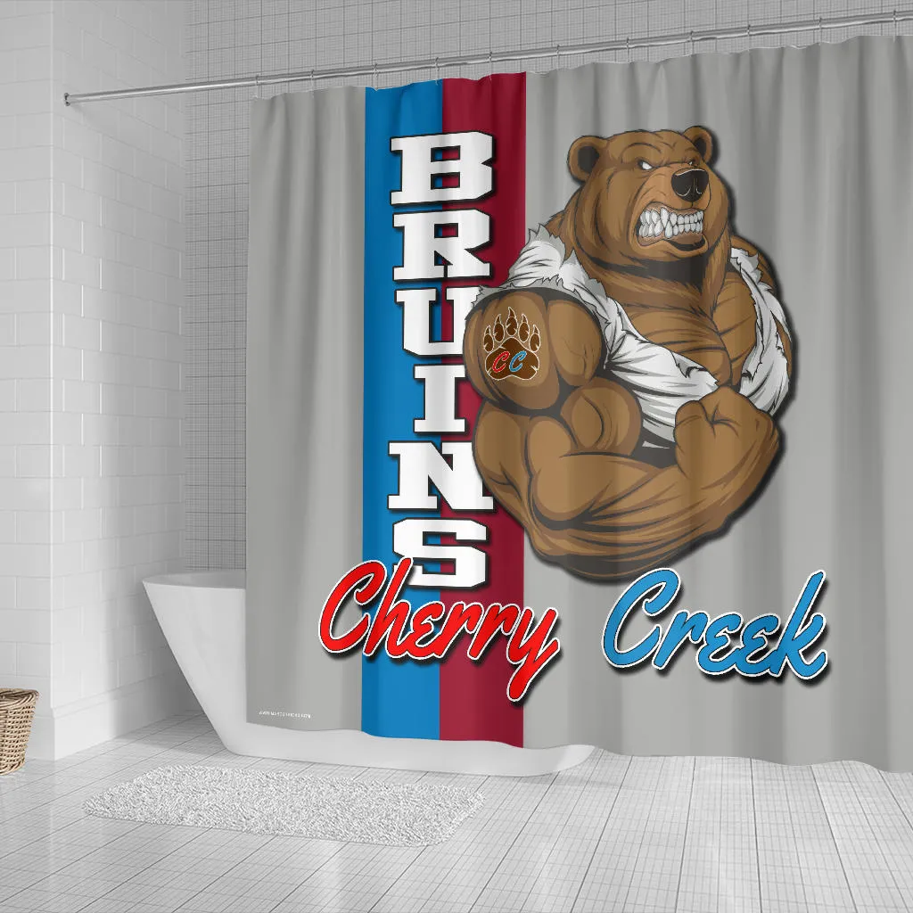 CUSTOMIZE IT-Mascot Shower Curtain -01A_Grey