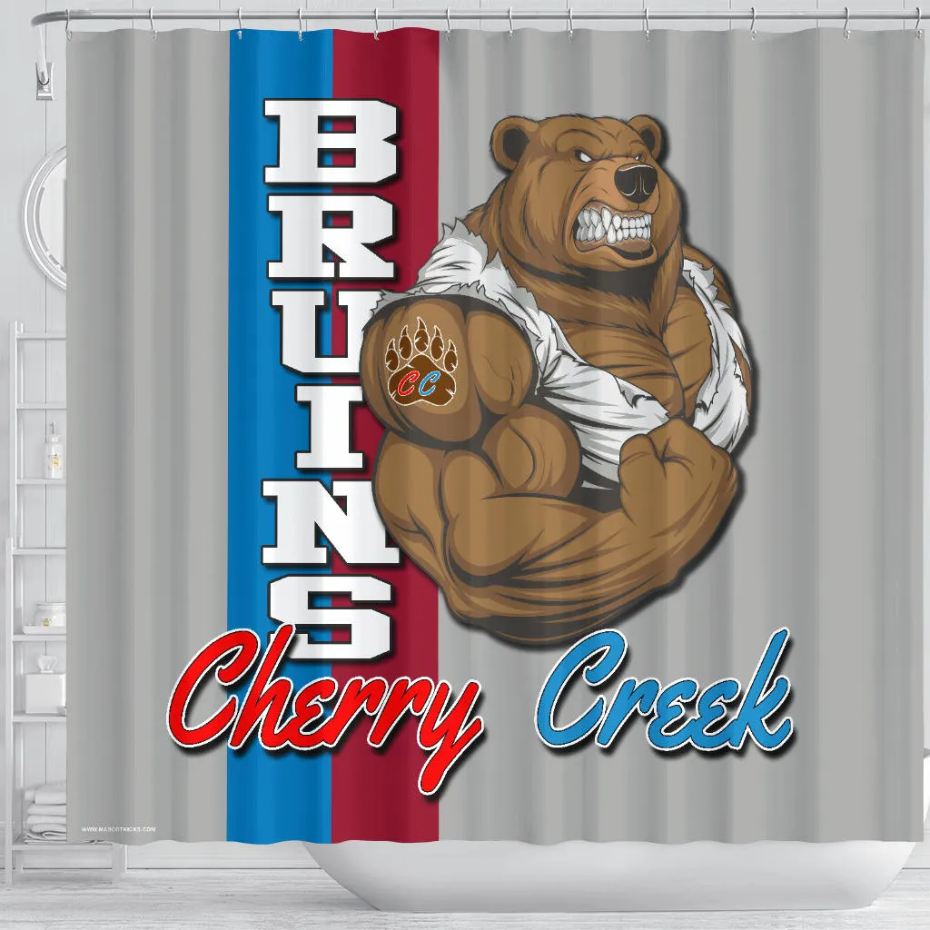 CUSTOMIZE IT-Mascot Shower Curtain -01A_Grey