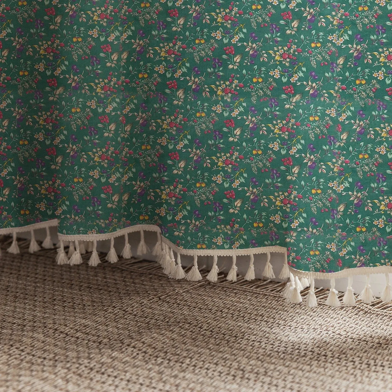 Floral Semi-Blackout Curtains