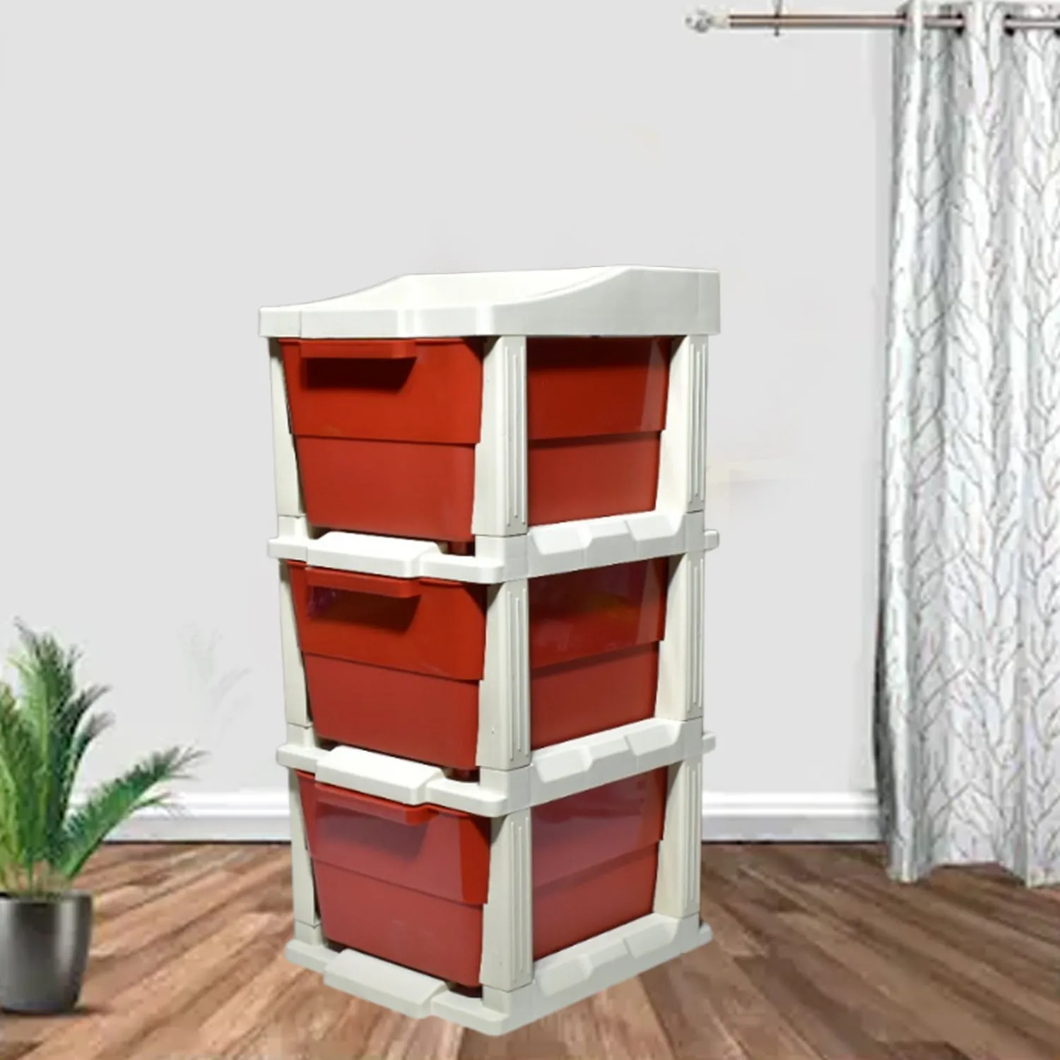 Multi-Purpose Anti-Slip 3 Layer Modular Drawer Storage System