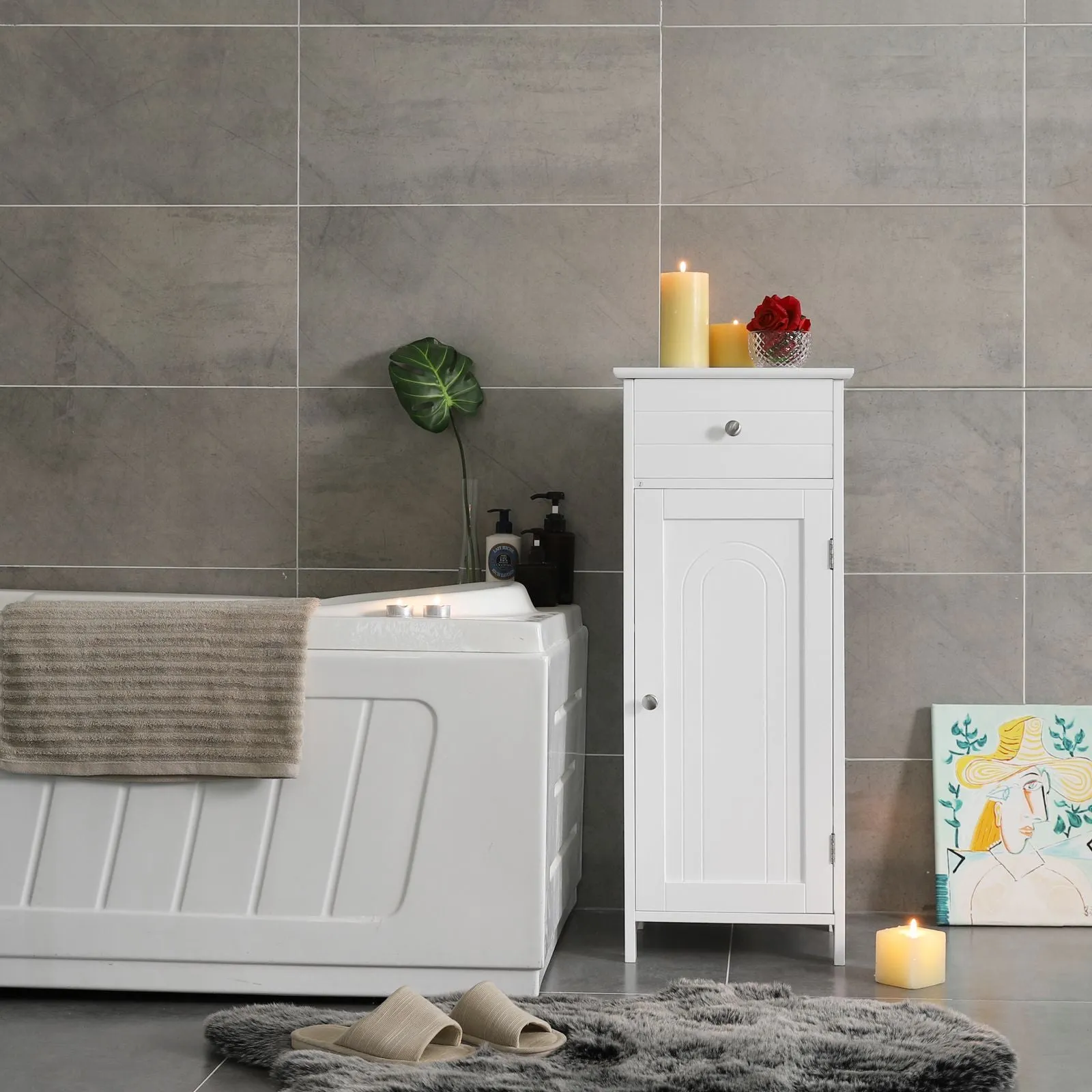 Slim Profile Bathroom Cabinet