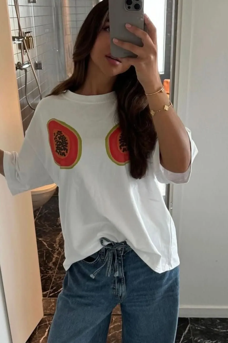 SNDYS THE LABEL MAI TAI TEE - PAPAYA