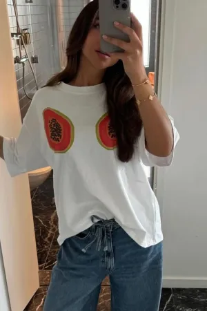 SNDYS THE LABEL MAI TAI TEE - PAPAYA