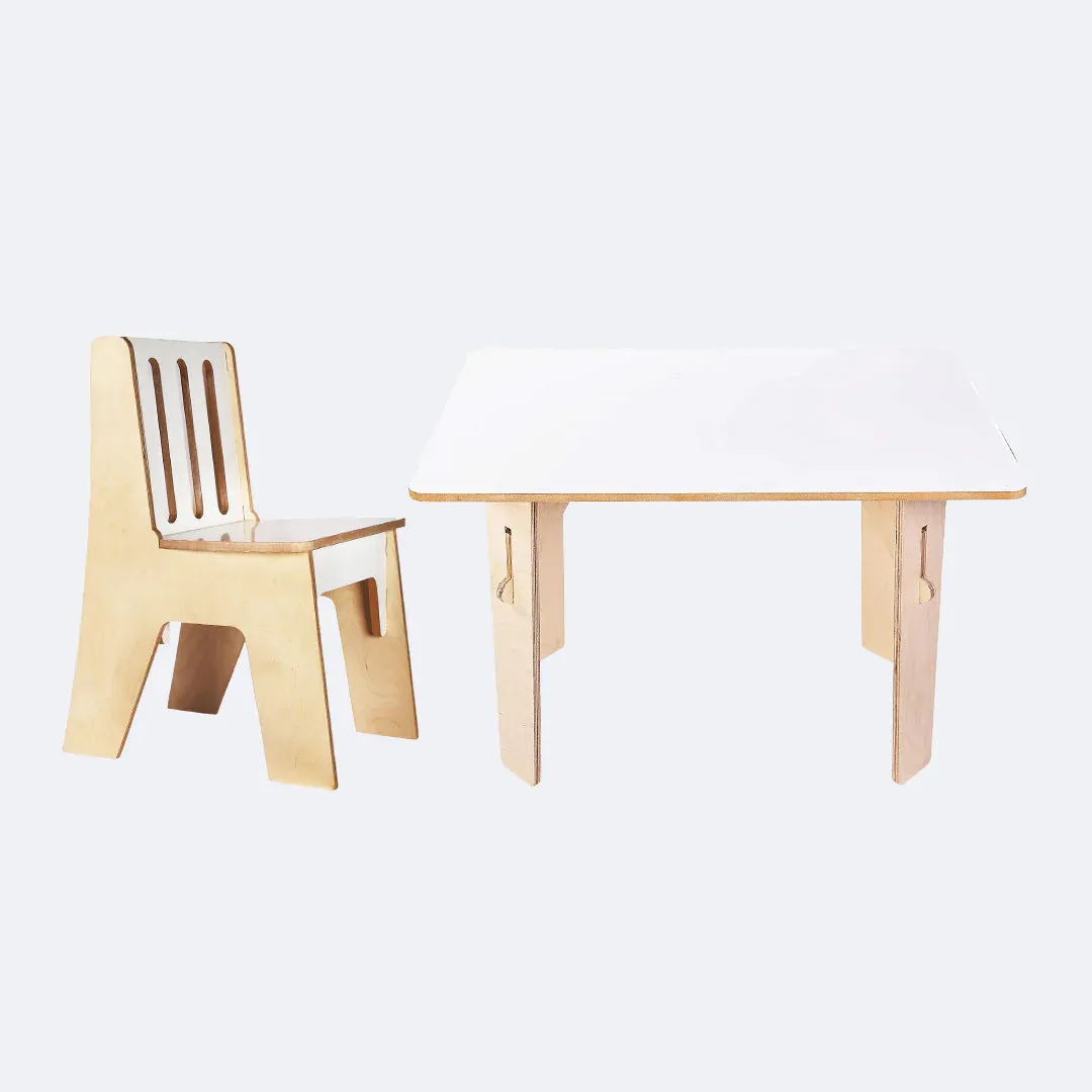 SWEN Wooden Straight Table AMBER