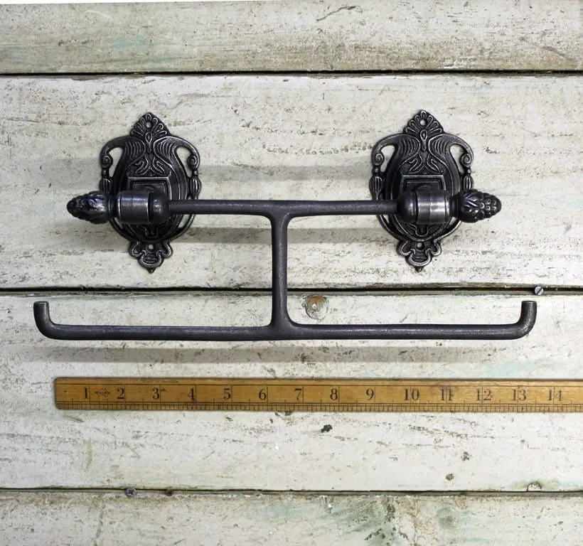 Toilet Roll Holder - Acorn Finial Double