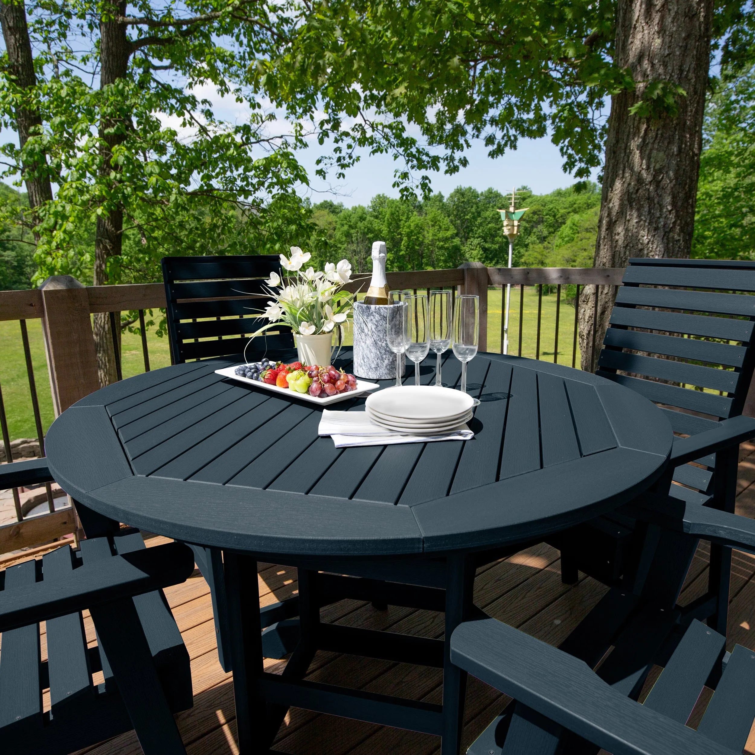 Weatherly 5pc 48in Round Dining Set - Counter Height